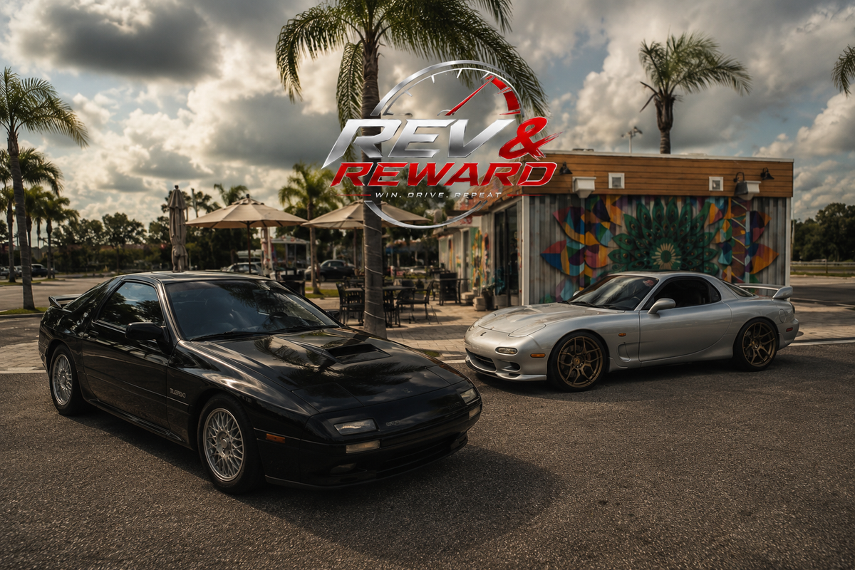 1987 Mazda RX-7 Turbo II & 1992 Mazda RX-7 Twin Turbo Digital Art