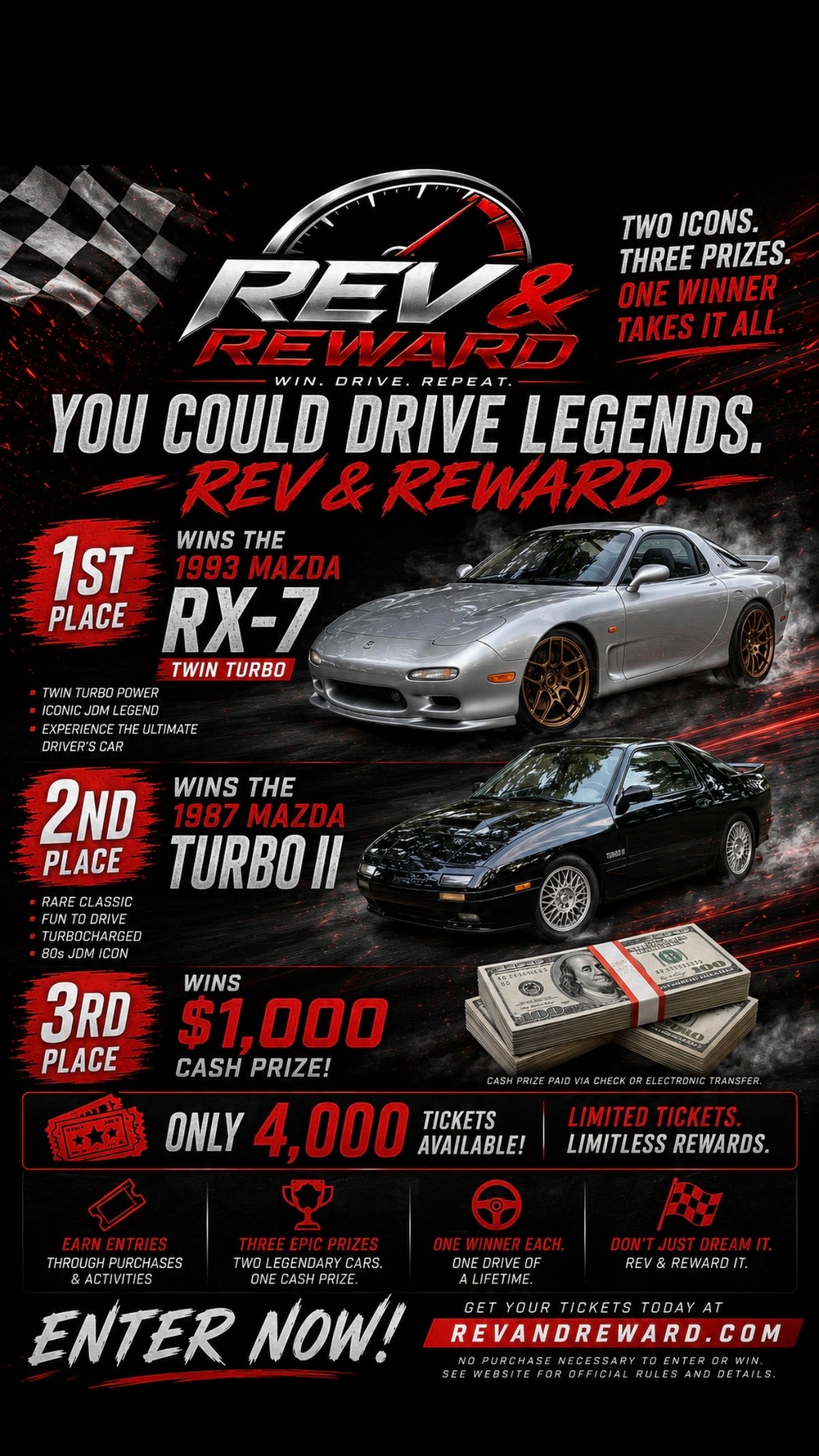 1987 Mazda RX-7 Turbo II Digital Art